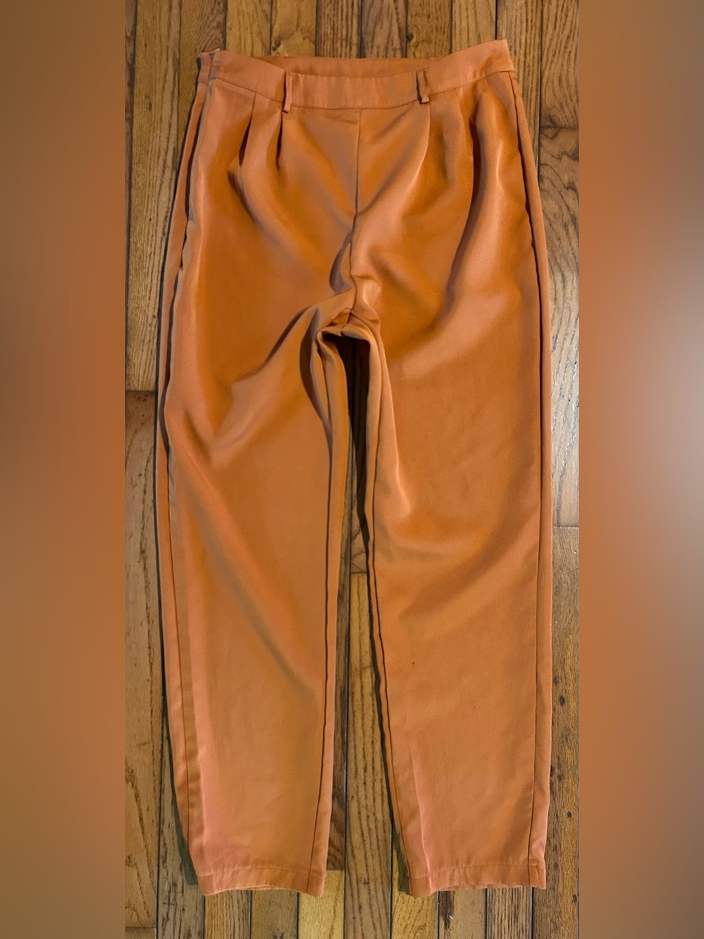 SHEIN Rust Orange Tapered Ankle Pants Size Large